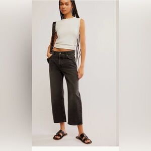 We The Free Charcoal Wide Leg Jeans